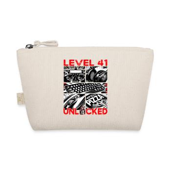 Geburtstag Level 41 freigeschaltet Gaming & Zocker - Bio-Täschchen - Natur - Vorne