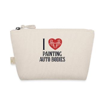 I love Painting Auto Bodies Car Spray Automotive - Organic Pouch - nature - Front