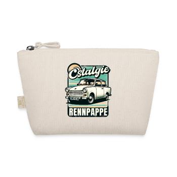 Ostalgie Rennpappe – 601 Trabi DDR Retro - Bio-Täschchen - Natur - Vorne