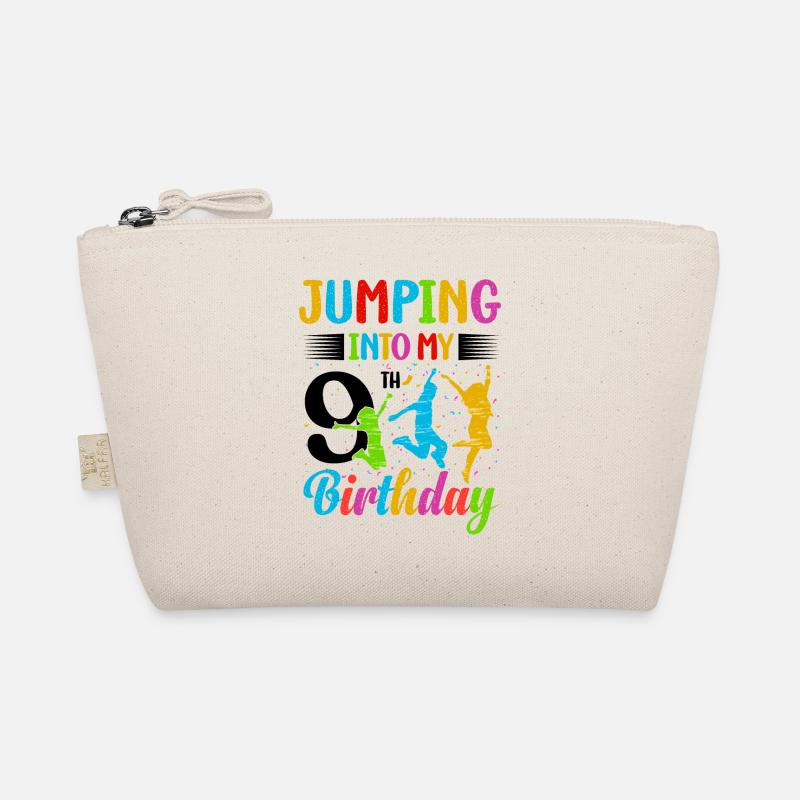 Trampoline Lover 8th Birthday Party Jumping Organic Pouch