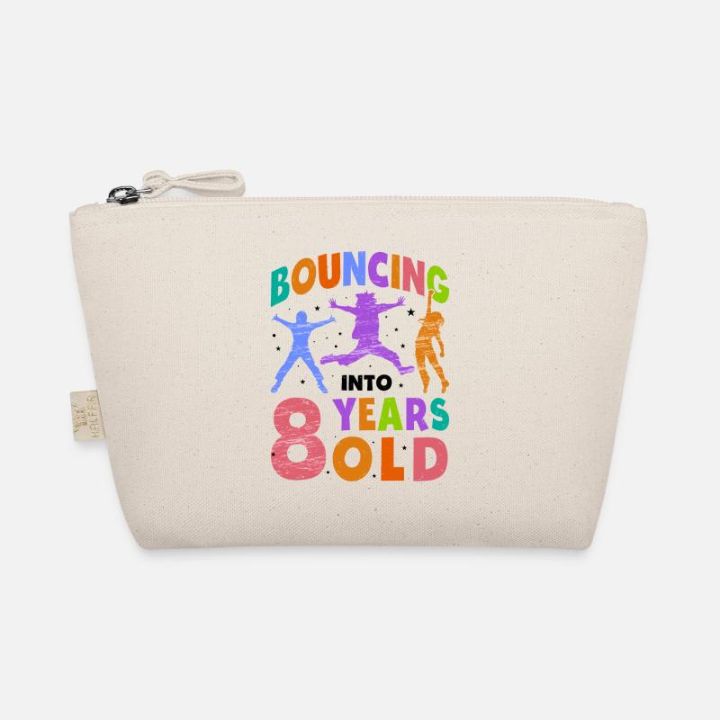 Trampoline Lover 8th Birthday Party Jumping Organic Pouch