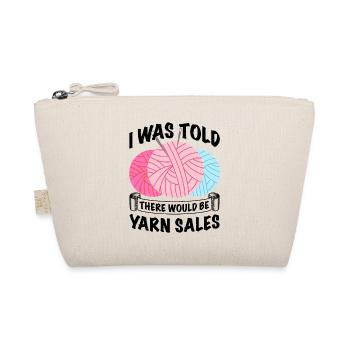 Elegant Sewing Art Design for Enthusiastic Tailors - Organic Pouch - nature - Front