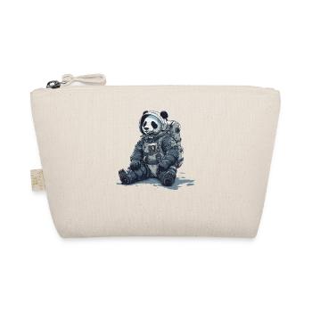 Panda Astronaut - Bamboo Rocket Adventures - Bio-Täschchen - Natur - Vorne