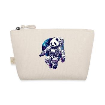 Panda Astronaut - Bamboo Rocket Adventures - Bio-Täschchen - Natur - Vorne