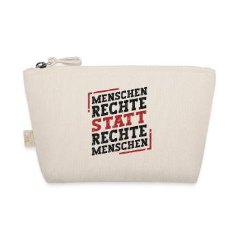 Menschenrechte Statt Rechte Menschen - Bio-Täschchen - Natur - Vorne