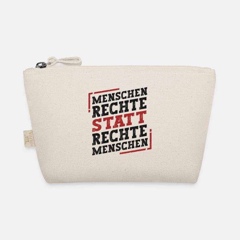 Menschenrechte Statt Rechte Menschen - Bio-Täschchen - Natur