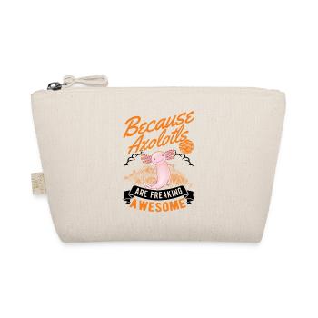 Axolotl Gift Cocked Amphibian - Organic Pouch - nature - Front