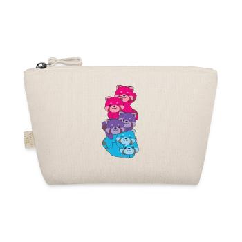 drapeau androgyne fierté LGBTQ mignon panda roux - Trousse biologique - nature - Devant