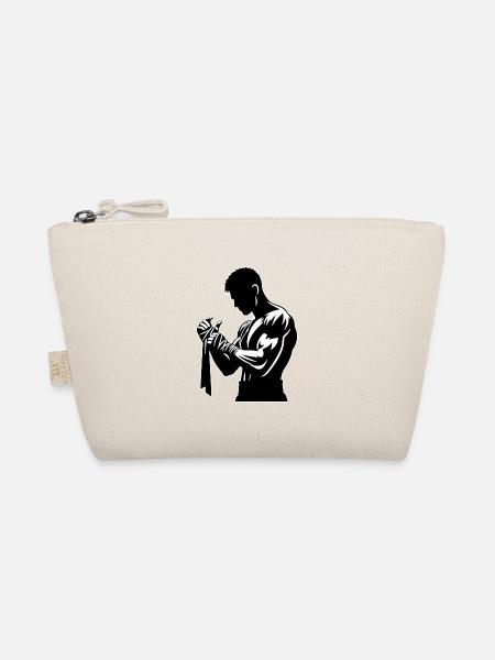 Boxen Boxer Boxen Geschenk - Bio-Täschchen - Natur - Vorne