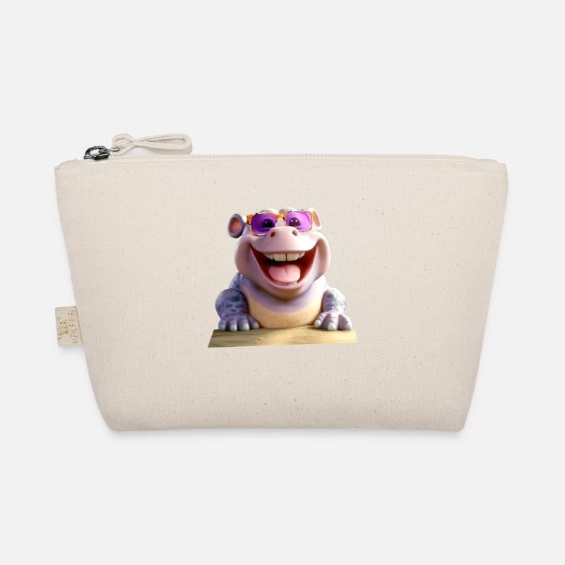 Nilpferd Flusspferd Papa Hippopotamus Cooles Hippo Bio-Täschchen