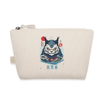 Japanese Yokai Monster Cat Vintage Streetwear - Organic Pouch - nature - Front