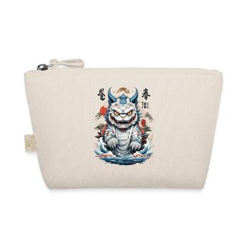 Asiatische Katzen Ukiyo-E Farbholzschnitt Design - Bio-Täschchen - Natur - Vorne