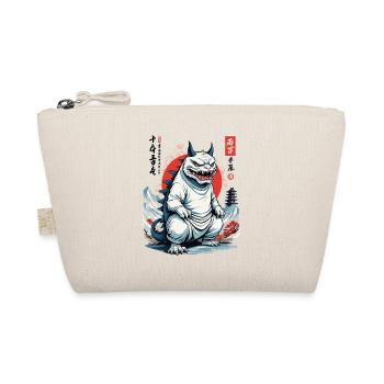 Monster Cat Japan Streetwear Cat Design - Organic Pouch - nature - Front
