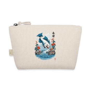 Ukiyo-E Katzenfisch Japan Katzen Streetwear Style - Bio-Täschchen - Natur - Vorne