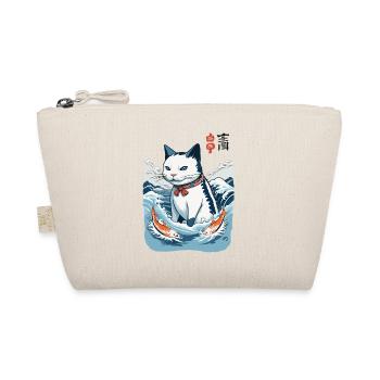 Ukiyo-E Chat Pêche Japon Art Streetwear - Trousse biologique - nature - Devant