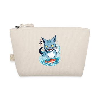 Cat Love Anime Aesthetic Streetwear Design - Organic Pouch - nature - Front