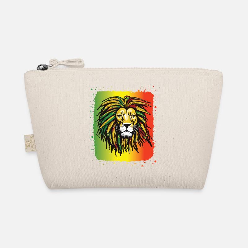 Rasta Lion Reggae Dreadlocks Farbe Rastafari Marmelade Bio-Täschchen
