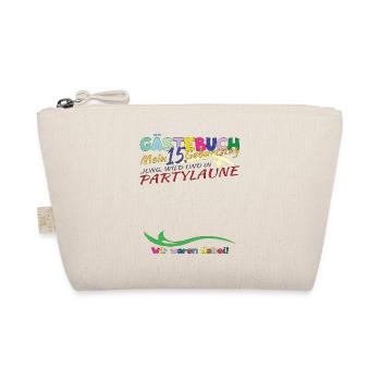 15th Birthday Girl & Boy Guestbook - Organic Pouch - nature - Front