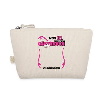 Livre d’or 15e anniversaire fille et garçon - Trousse biologique - nature - Devant
