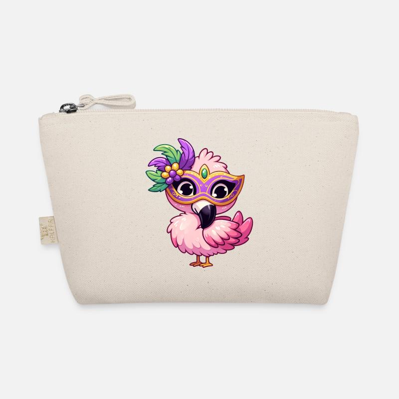 Mardi Gras Comic Flamingo Bio-Täschchen