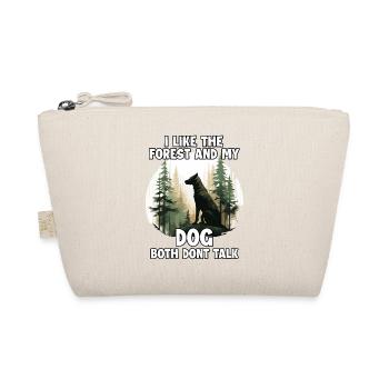 Forest lovers and dog owners T for hiking - Organic Pouch - nature - Front