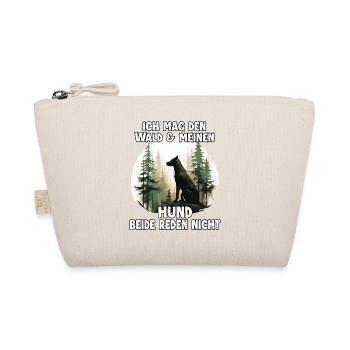 Funny dog owner outfit for hikes and hiking trips - Organic Pouch - nature - Front