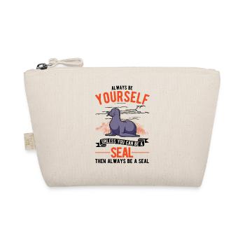 Cadeau de phoque Lion de mer Lion de mer de phoque - Trousse biologique - nature - Devant