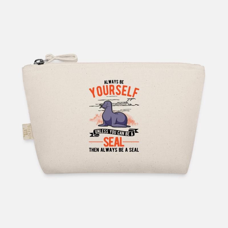 Robbe Geschenk Seelöwe Seehund Sea Lion Bio-Täschchen