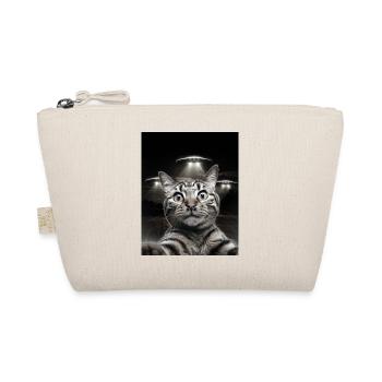 Funny Cats Selfie In Front Of UFOs Cat UFO - Organic Pouch - nature - Front