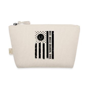 Best Bocce Grandpa Ever - Boccia US Flag - Organic Pouch - nature - Front