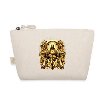 Heavenly Splendor Golden Jesus Angel - Organic Pouch - nature - Front