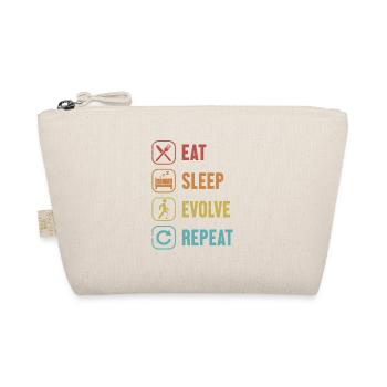 Eat Sleep Evolve Repeat Prosthetic Limb User Leg - Organic Pouch - nature - Front