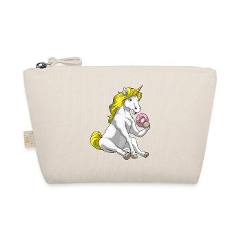 Einhorn Donut - Bio-Täschchen - Natur - Vorne
