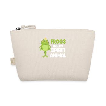 Les grenouilles sont mon animal de pouvoir Cottagecore Axolotl - Trousse biologique - nature - Devant