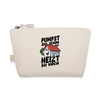 Pumpst du schon oder heizt du noch? - Wärmepumpe - Bio-Täschchen - Natur - Vorne
