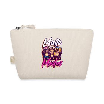 Malle Modus Affe Bier Party Mallorca - Bio-Täschchen - Natur - Vorne