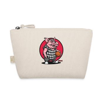Street Basketball Pig - Organic Pouch - nature - Front