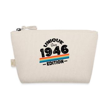 Unique Since 1946 Edition Birthday Vintage 1946 - Organic Pouch - nature - Front