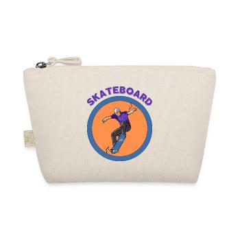 Skateboarden - Bio-Täschchen - Natur - Vorne