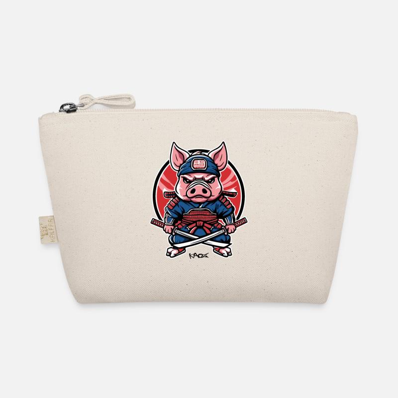 Japanischer Samurai-Schwein Bio-Täschchen
