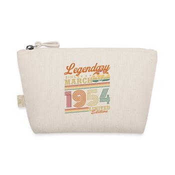 Legendary Since March 1954 Vintage Birthday - Organic Pouch - nature - Front