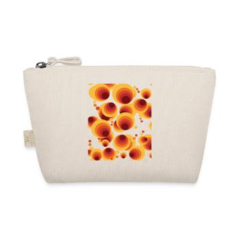 Abstract Polka Dots Circle Pattern - Organic Pouch - nature - Front