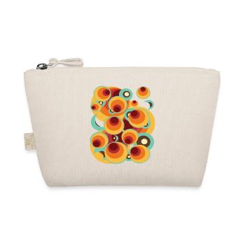 Abstract Polka Dot Ball Circle Pattern - Organic Pouch - nature - Front