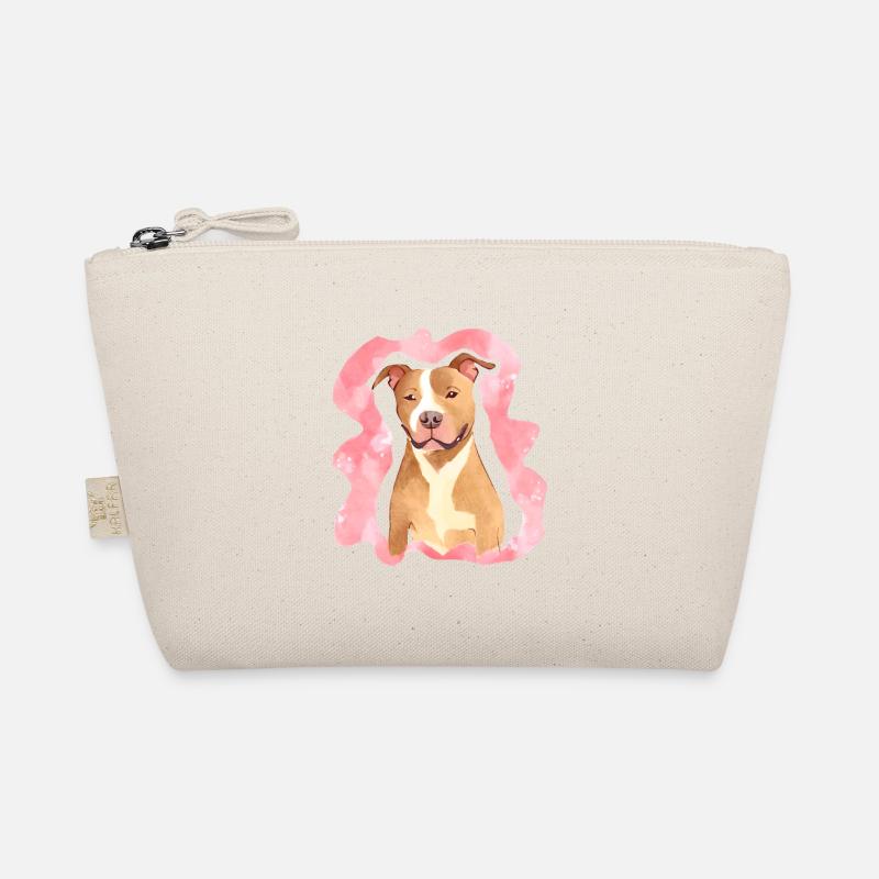Pitbull Watercolor Organic Pouch