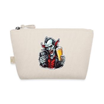 Vampir / Dracula / Blutsauger / Halloween / Mythos - Bio-Täschchen - Natur - Vorne