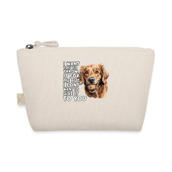 Golden Retriever Dog Owner T Walking Clothing - Organic Pouch - nature - Front