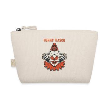 Circus Clown Funny Scary Creep Jester Spooky Joker - Organic Pouch - nature - Front