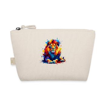 Splash Art Lions Wildlife Safari Zoo Africa Lion - Organic Pouch - nature - Front