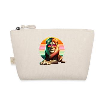 Pop Art Sunglasses Lions Wildlife Safari Zoo - Organic Pouch - nature - Front