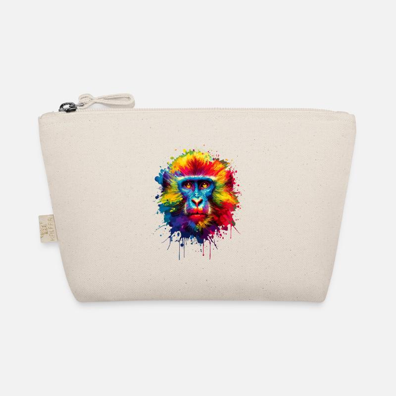 Coloré Splash Art Monkey Lover Ape Chimpanzé Trousse biologique